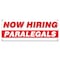 Signmission Now Hiring Paralegals Banner Apply Inside Accepting Application Single Sided B-30284 - alternate 1